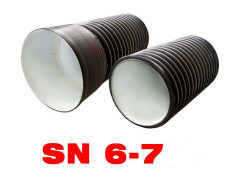 Труба гофрированная двустенная с раструбом SN 6 - 7 250 / 218 мм