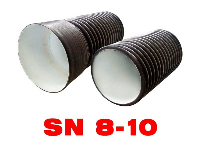 Труба гофрированная двустенная с раструбом SN 8 110 / 94 мм